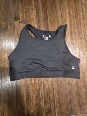 Xersion Black Racerback Sports Bra Kids Plus
